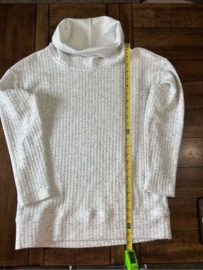 RBX White Textured Cowl Neck Sweater